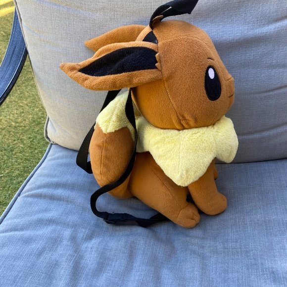 Pokemon Eevee Plush Stuffed Animal Backpack Bag FAB Starpoint NY 2016 12.5" - Picture 14 of 16